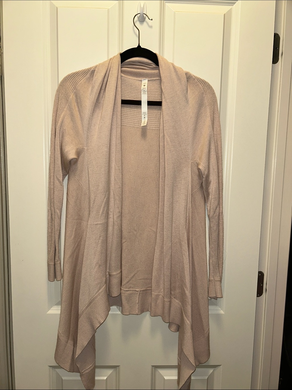 Lululemon Light Pink/ Blush Open-Front Women's Cardigan Sweater